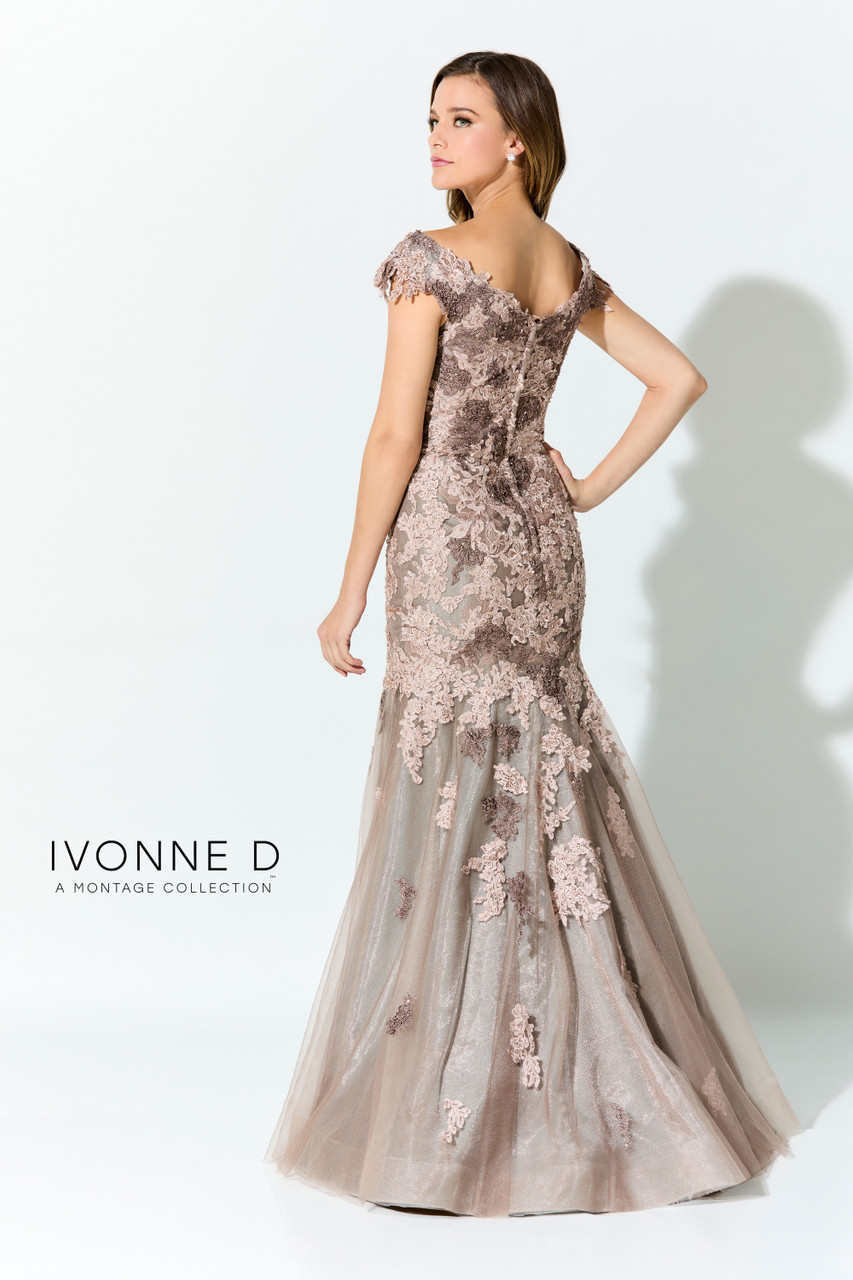Ivonne D by Mon Cheri ID919 Tulle Lace Applique Long Dress