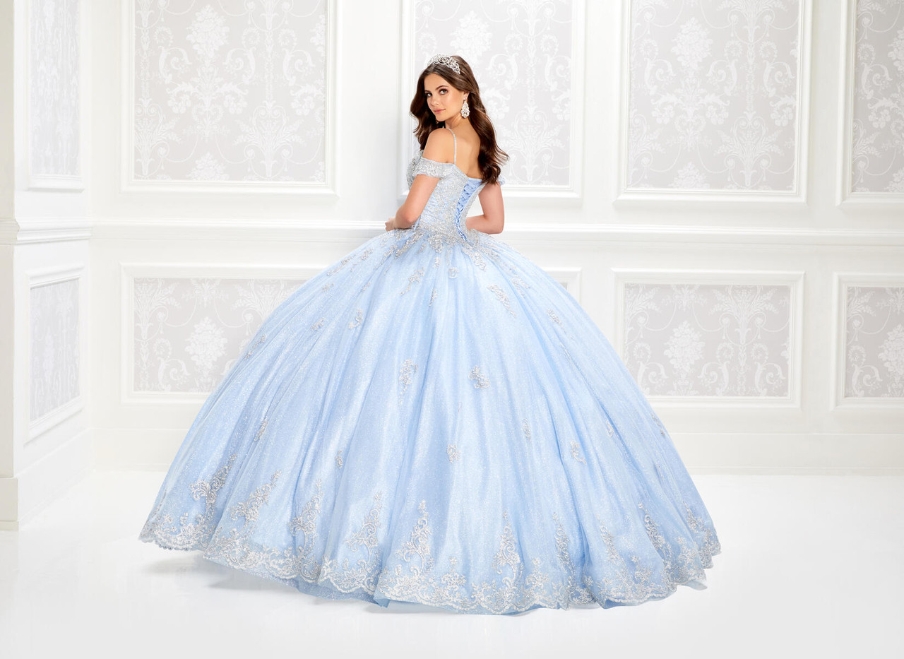 Princesa by Ariana Vara PR22032 Novelty Glitter Tulle Gown