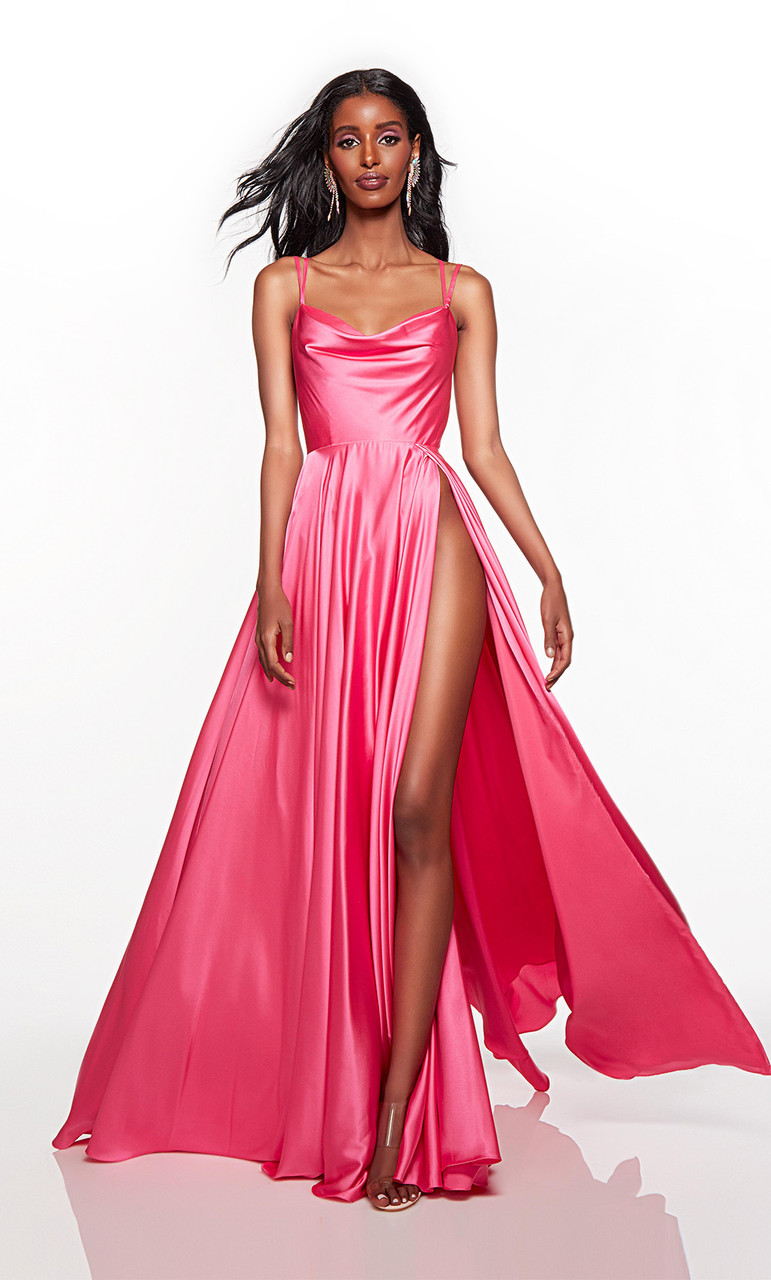 Formal Dress: 61425. Long, Plunging Neckline, Straight