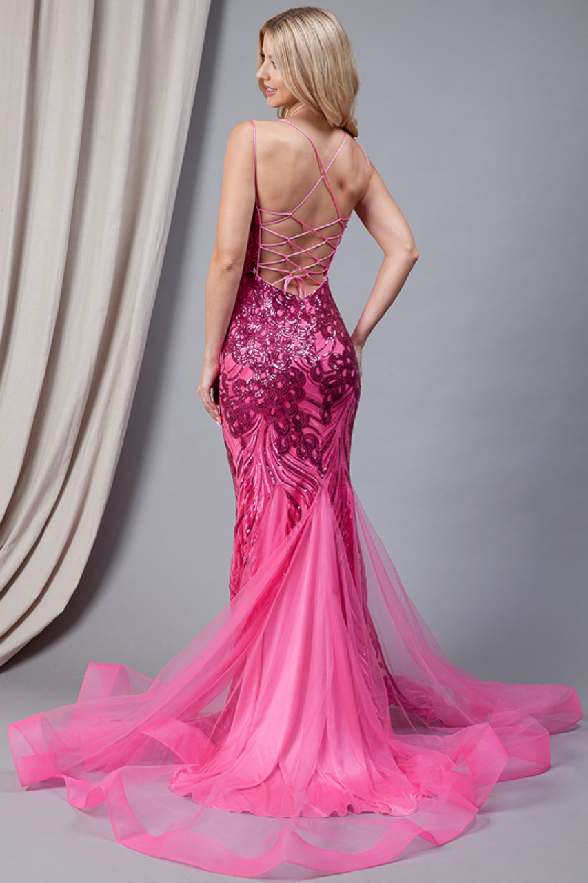Amelia Fuchsia Lace Dress – The Unverified