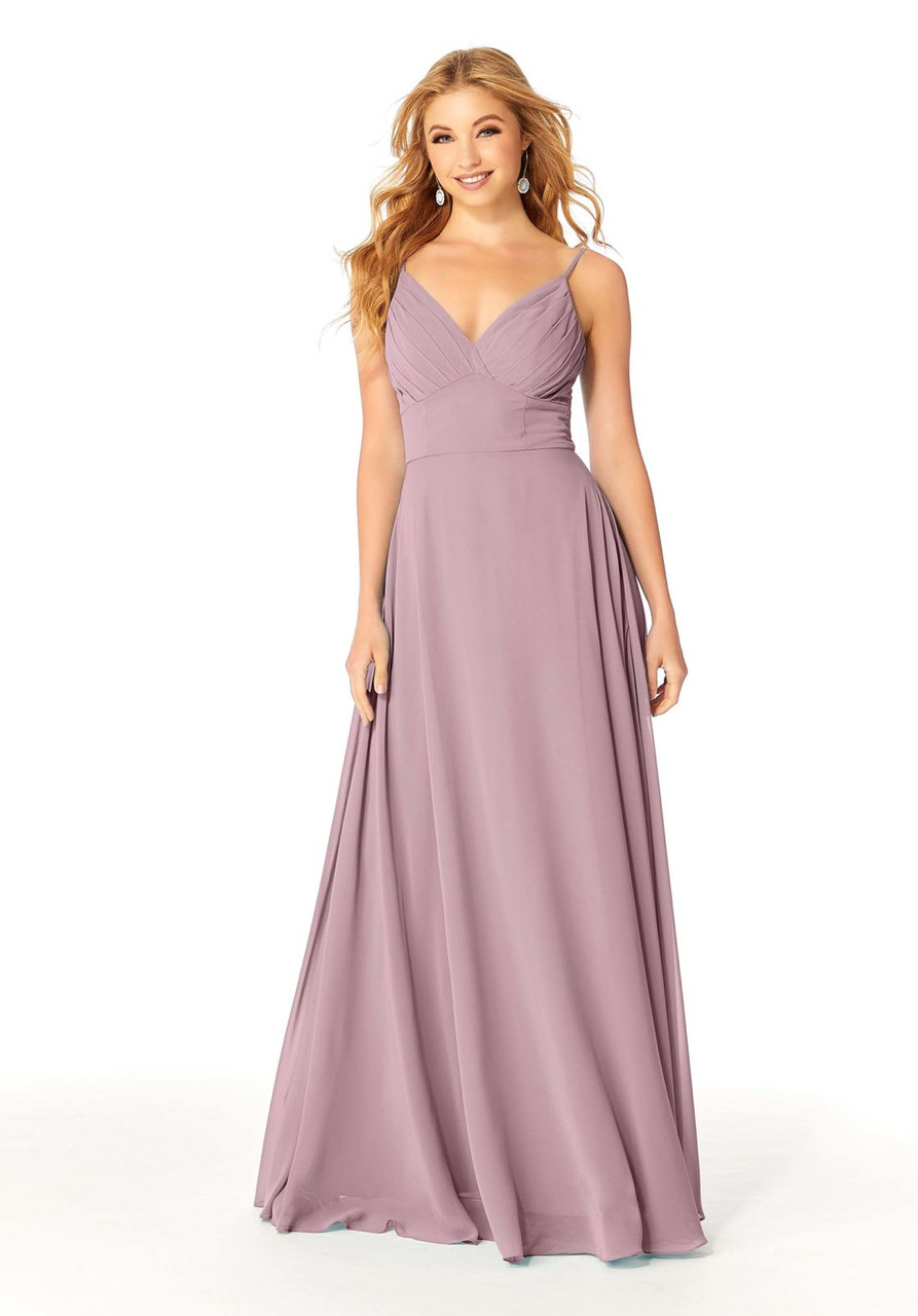 Morilee Bridesmaids 21807 Chiffon V-neck Sleeveless Dress