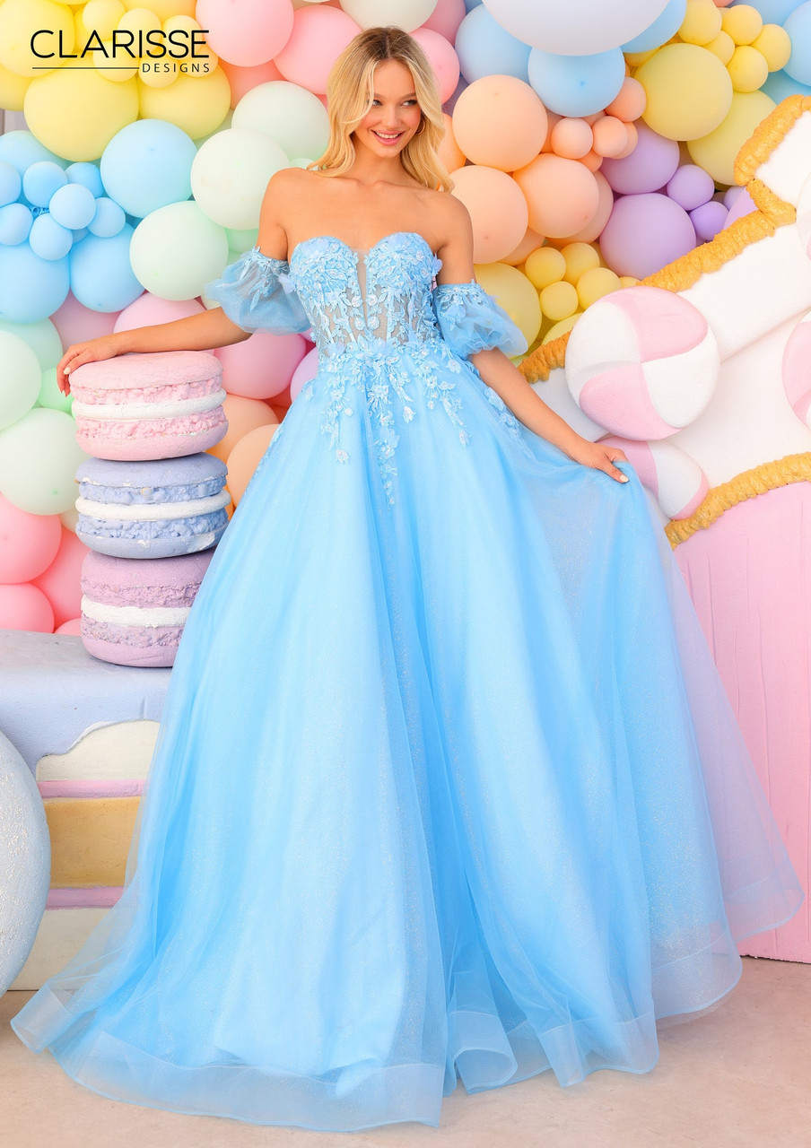 Buy Clarisse 810721 Tulle Strapless Sweetheart Neck Ballgown