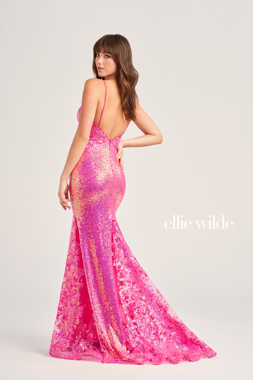 Ellie Wilde by Mon Cheri EW35202 Tulle Allover Sequin Dress