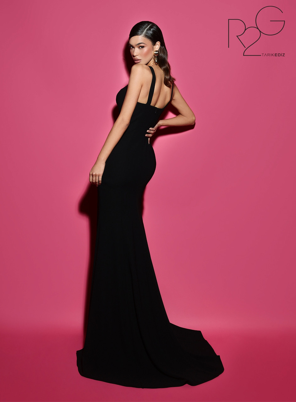 Sekulia - Sleeveless One Shoulder Plain Bow Satin A-Line Evening Gown |  YesStyle