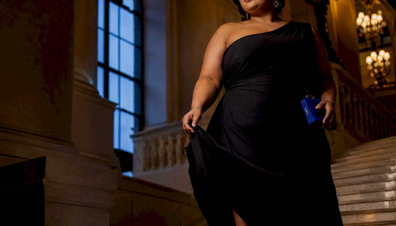 Fit First Black Gala Dresses for Plus Size Shoppers from Dress Me Up NY