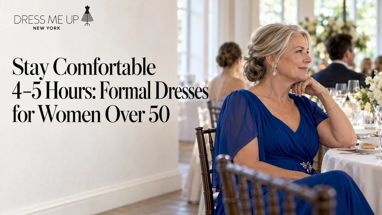 Stay Comfortable 4–5 Hours: Formal Dresses for Women Over 50