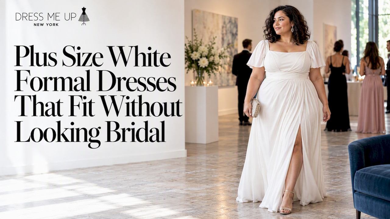 Plus Size White Formal Dresses That Fit Without Looking Bridal