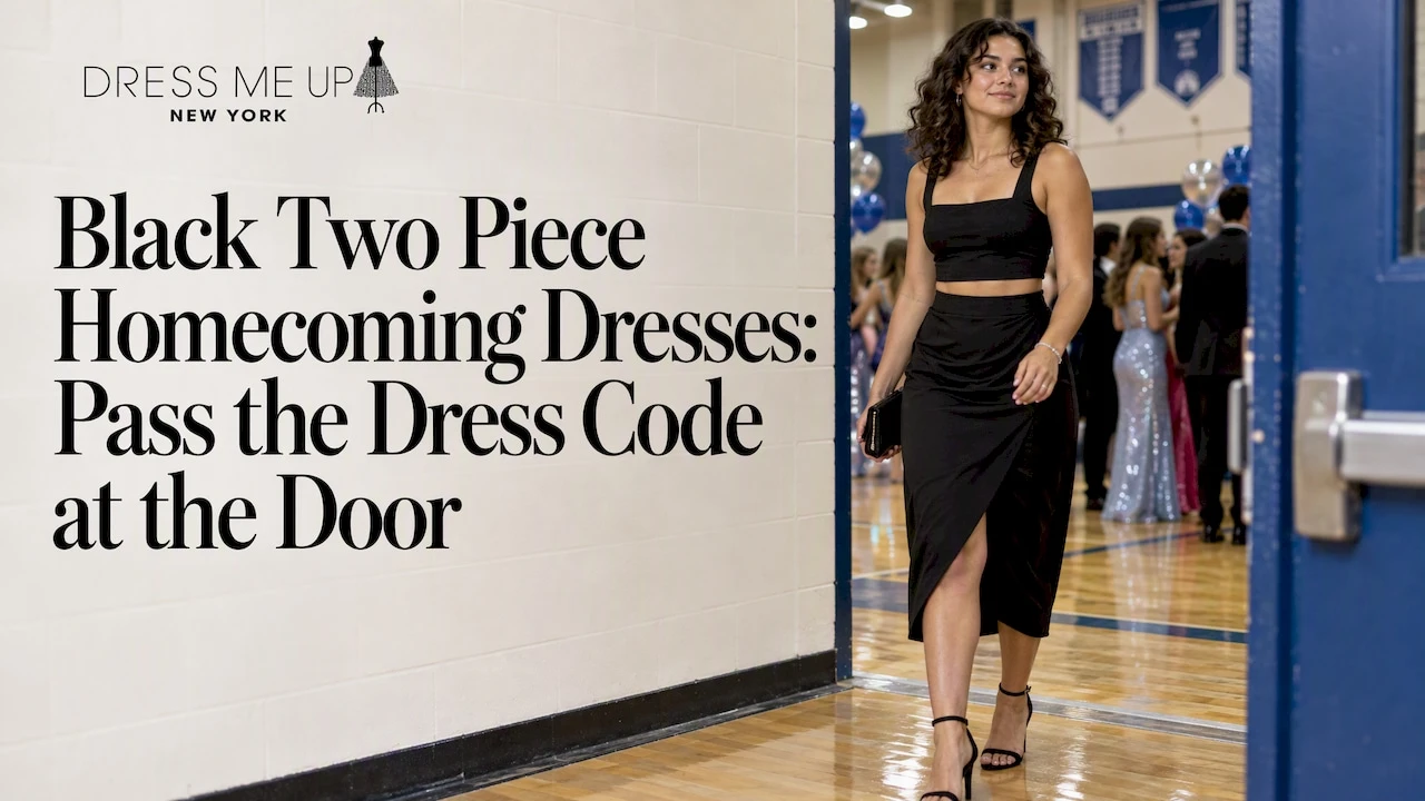 Black Two Piece Homecoming Dresses: Pass the Dress Code at the Door