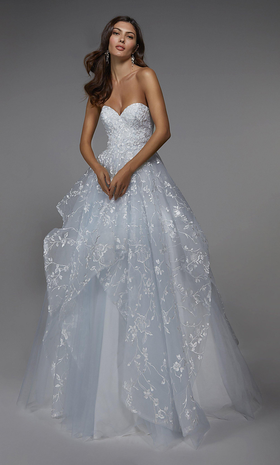 chinese dress ladies Corset Scoop Neck Lace A-Line Wedding Dress Nude Pink main image 0