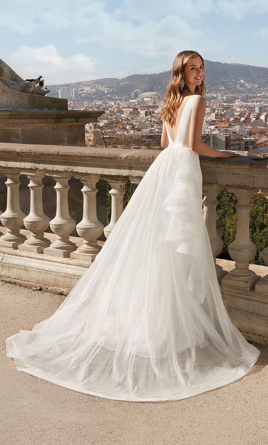Alyce Paris 7025 Detachable Tulle Overskirt Formal Dress