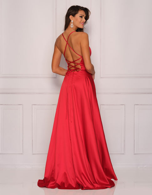 open lace back dress Dave & Johnny 11228 main image 0