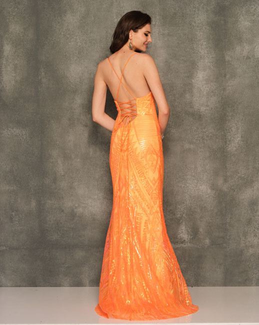 tangerine formal dress Lopez Maxi Dress main image 1