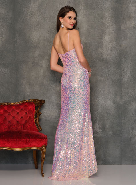 Dave and Johnny 10850 Pink Prom Dress