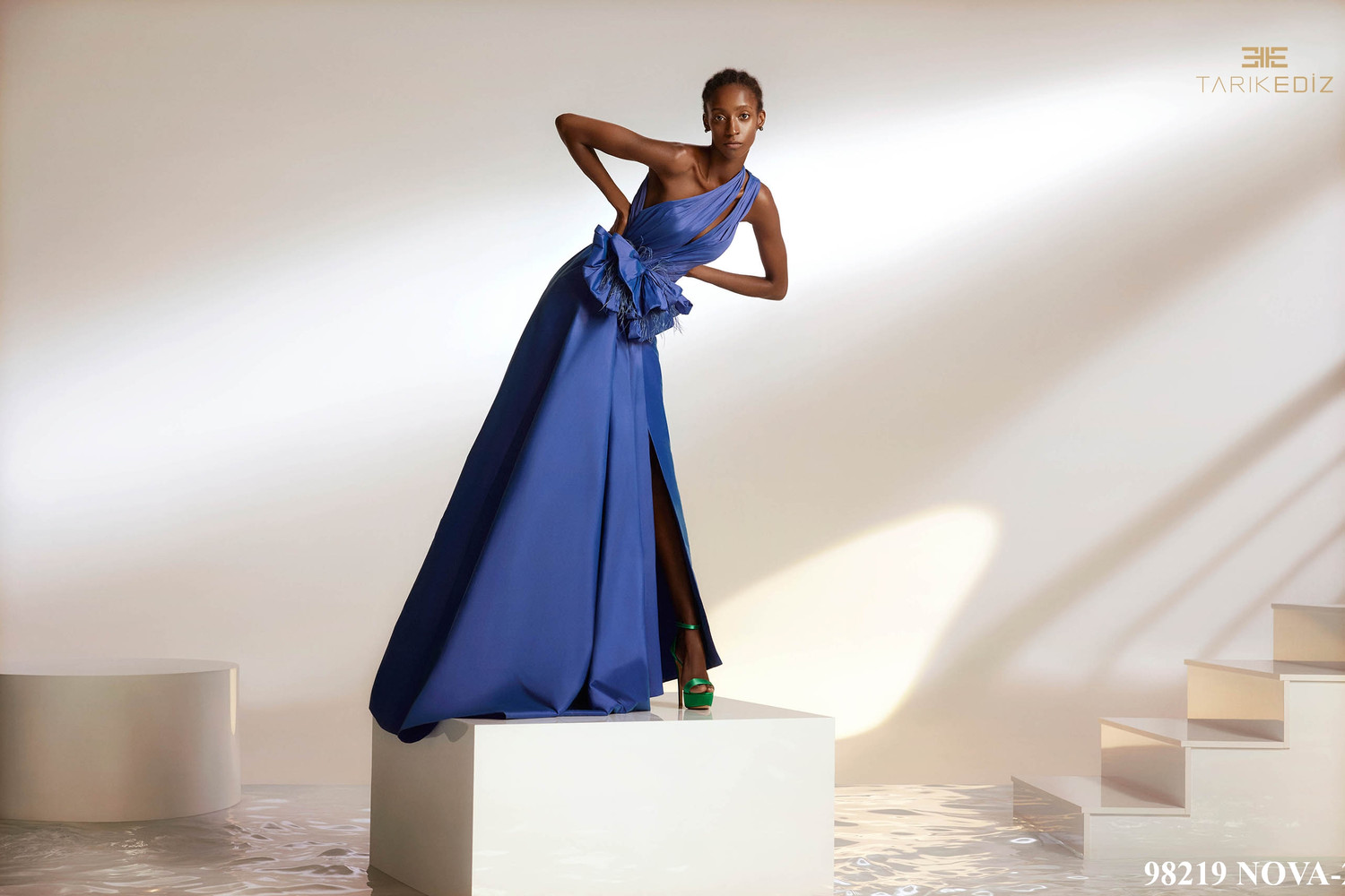 Tarik Ediz 98219 Taffeta Nova Elbise Prom Dress