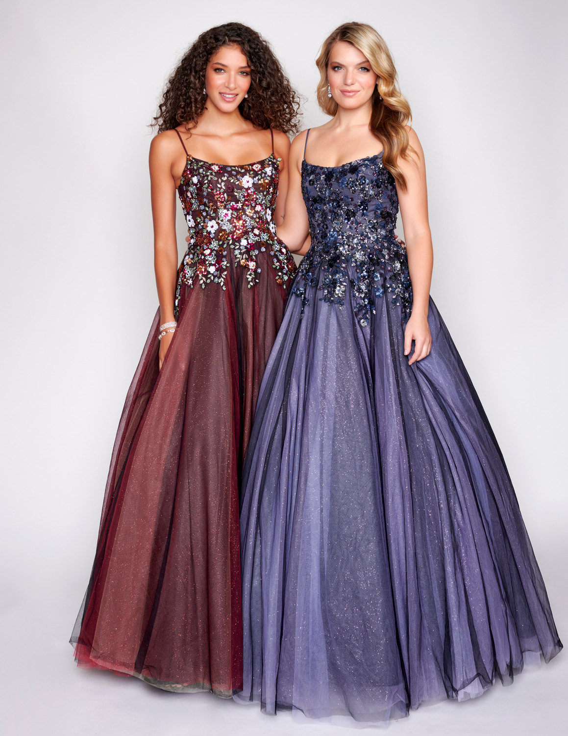 open lace back dress Two Pieces Crop Top Black Prom Dress Gown with Flowers on the Skirt Po   Hoprom