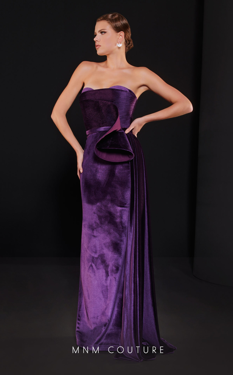 slim fit dress slacks Ava Presley 39556 Long Prom Dress Fuchsia/Light Pink / 00 main image 1