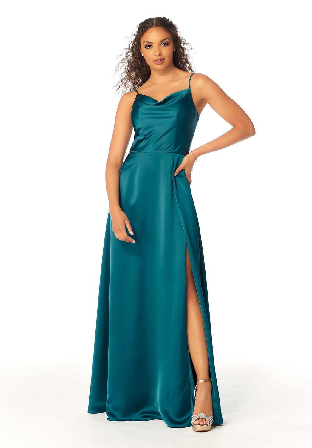 silky long dress Alexandra Silk Formal  Twirl Boutique