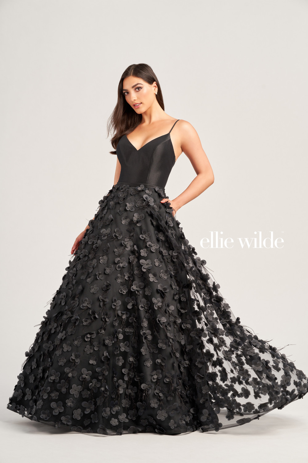 Ellie Wilde by Mon Cheri EW35037 Stretch Taffeta Long Dress Ellie Wilde by Mon Cheri EW35037 Stretch Taffeta Long Dress