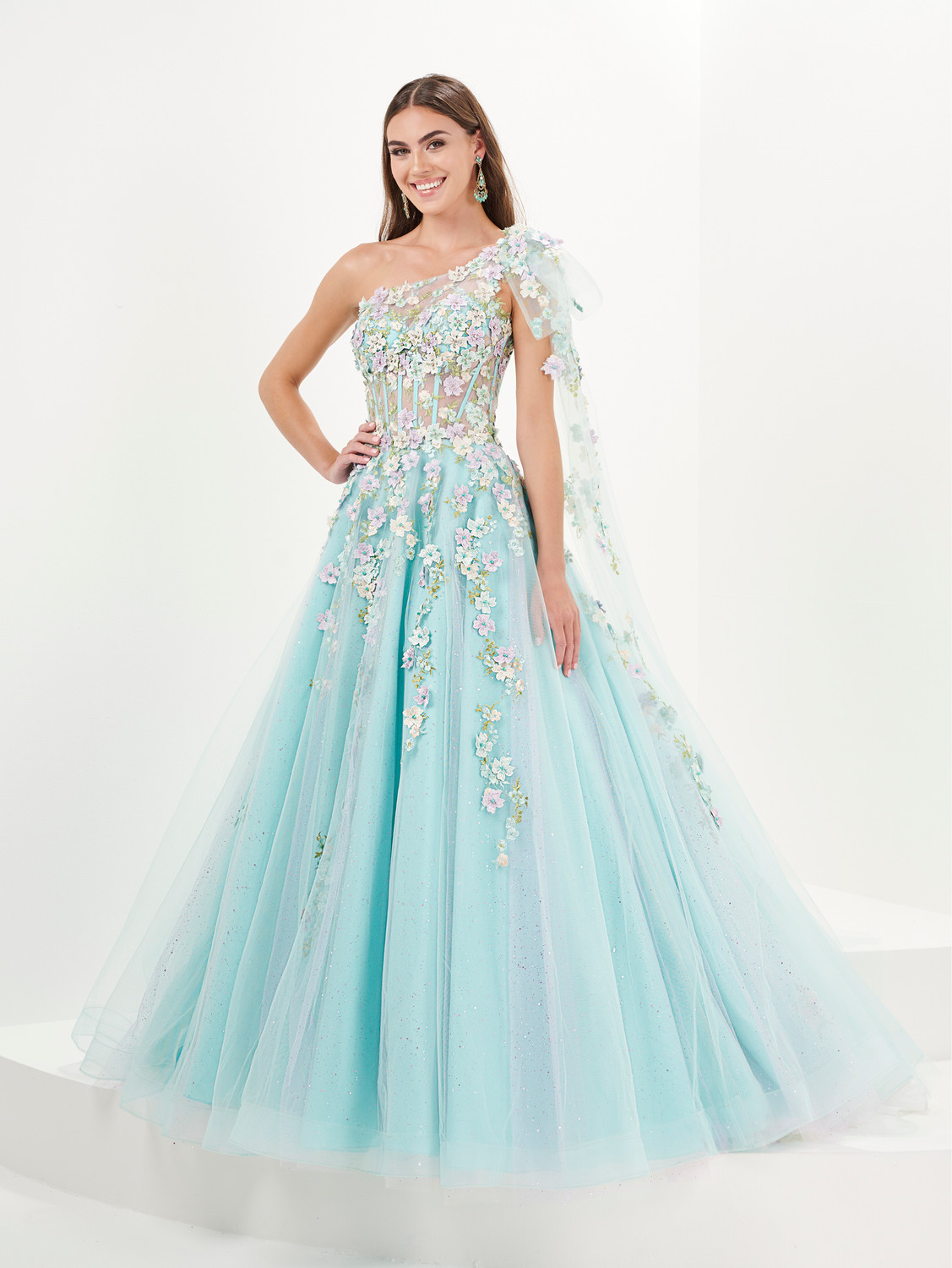 open lace back dress prettygirl Women's One Shoulder Bridesmaid Dress with Slit for Wedding Long  Prom Dress Satin Formal Gowns PG065 Aqua Blue at Amazon Women's Clothing  store main image 1