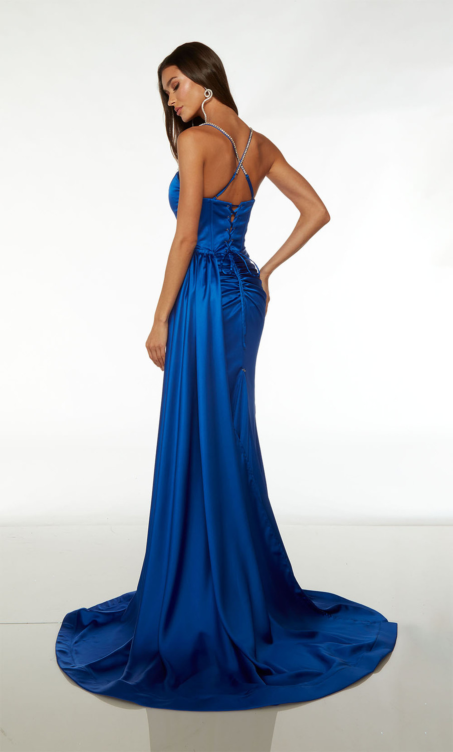 sachin and babi light blue dress Square-Neck Fit-and-Flare Corset Dress