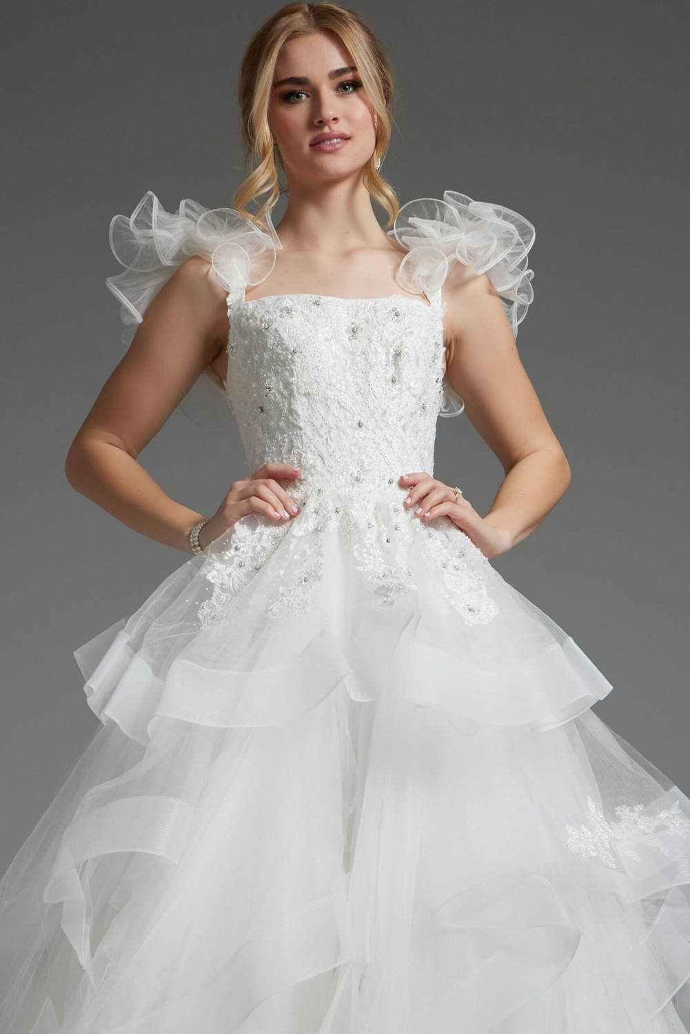 beaded square neck wedding dress Square Neck Wedding Dresses Beaded Bridal Gowns 67327 Viniodress