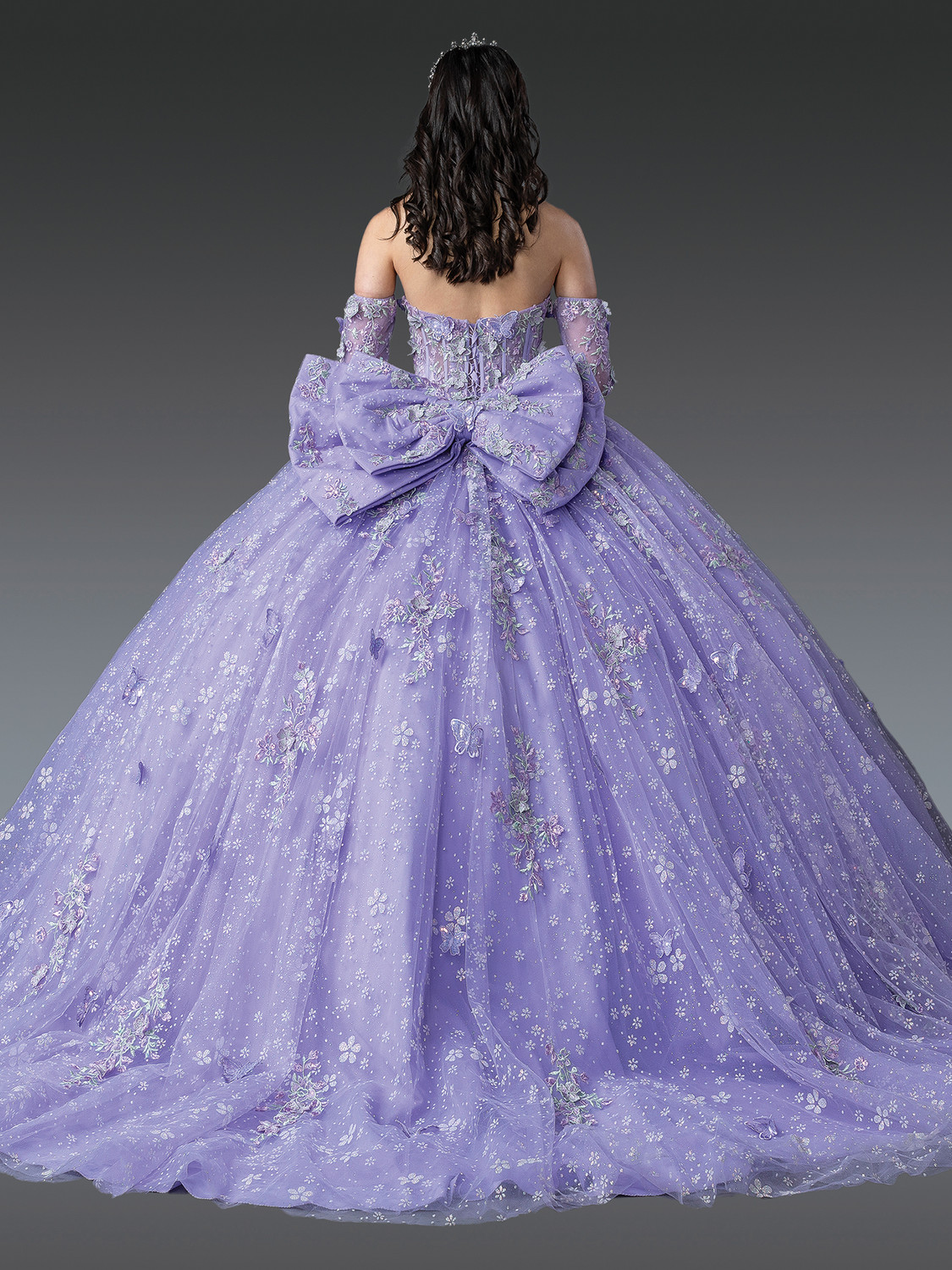 sachin and babi light blue dress Embroidered Floral Gown by Marchesa Notte main image 0