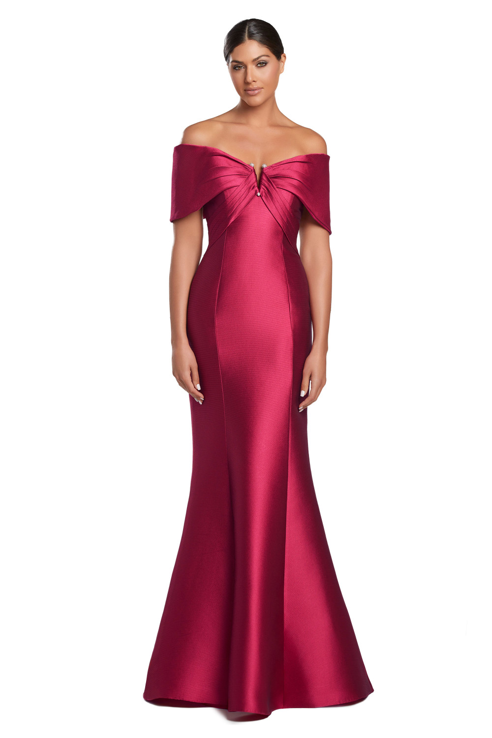 Alexander by Daymor 2053 Off Shoulder Sleeves Evening Dress