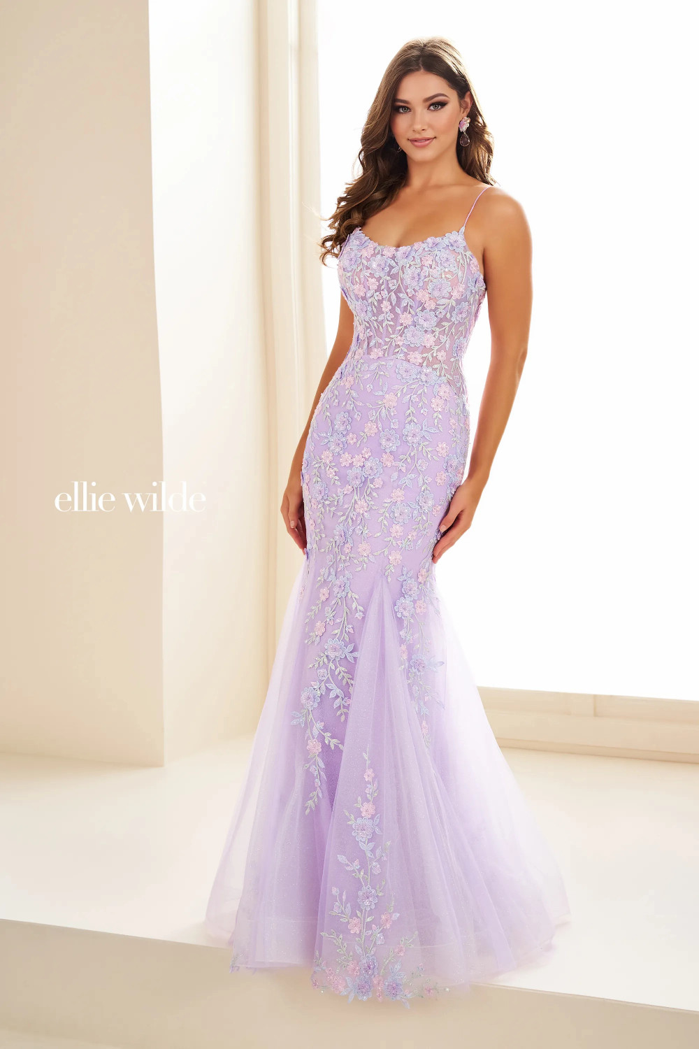Ellie Wilde by Mon Cheri EW36090 Glitter Tulle Sequin Dress