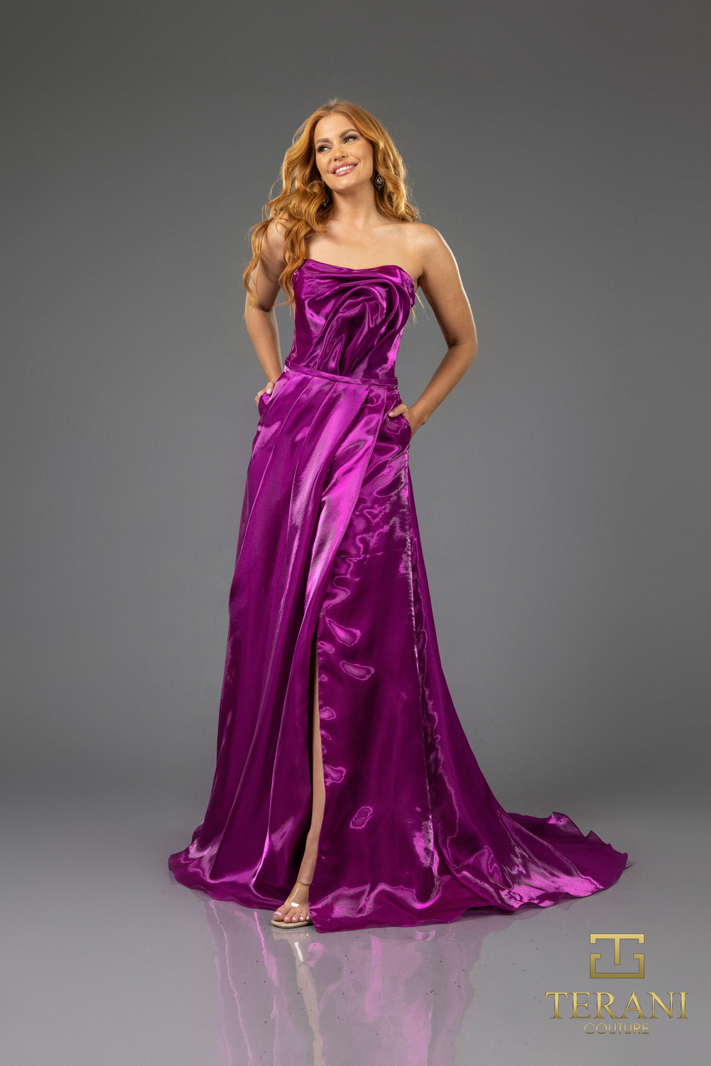 green emerald velvet dress Navy Yasmin Gown - Elegant Formal Evening Wear