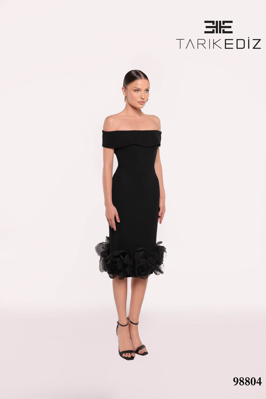 off shoulder straight dress Jovani 37231 Stretch Satin Off Shoulder Straight Neck Dress
