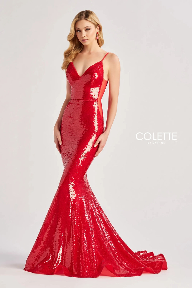 Colette by Daphne CL8615 Stretch Sequin Stretch Lining Dress Colette by Daphne CL8615 Stretch Sequin Stretch Lining Dress