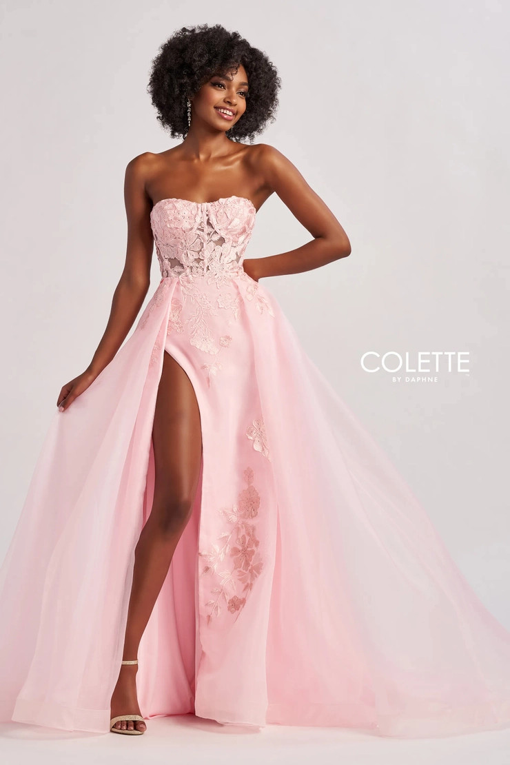 Colette by Daphne CL8660 Organza Tulle Jersey Lining Dress