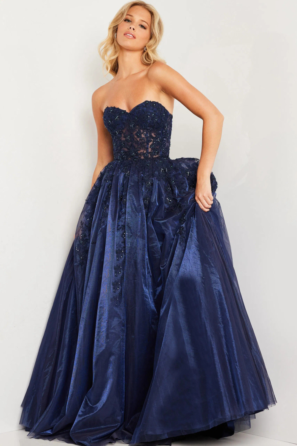 jovani navy beaded dress Jovani - 46131