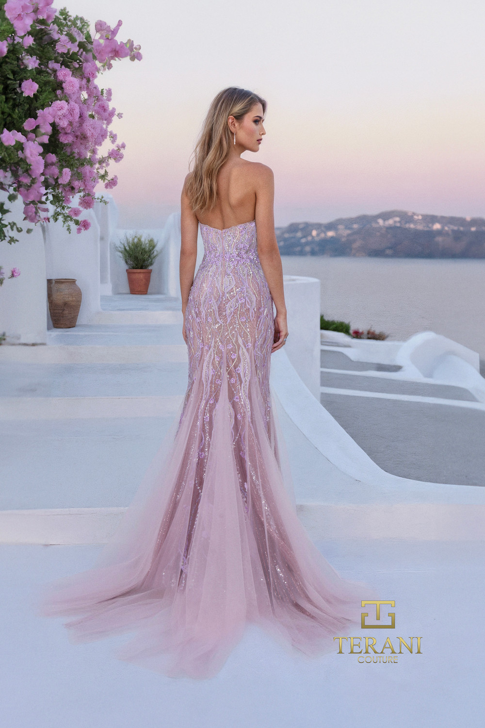 Terani Couture 261P6191 Beaded Tulle Sweetheart Long Gown Terani Couture 261P6191 Beaded Tulle Sweetheart Long Gown