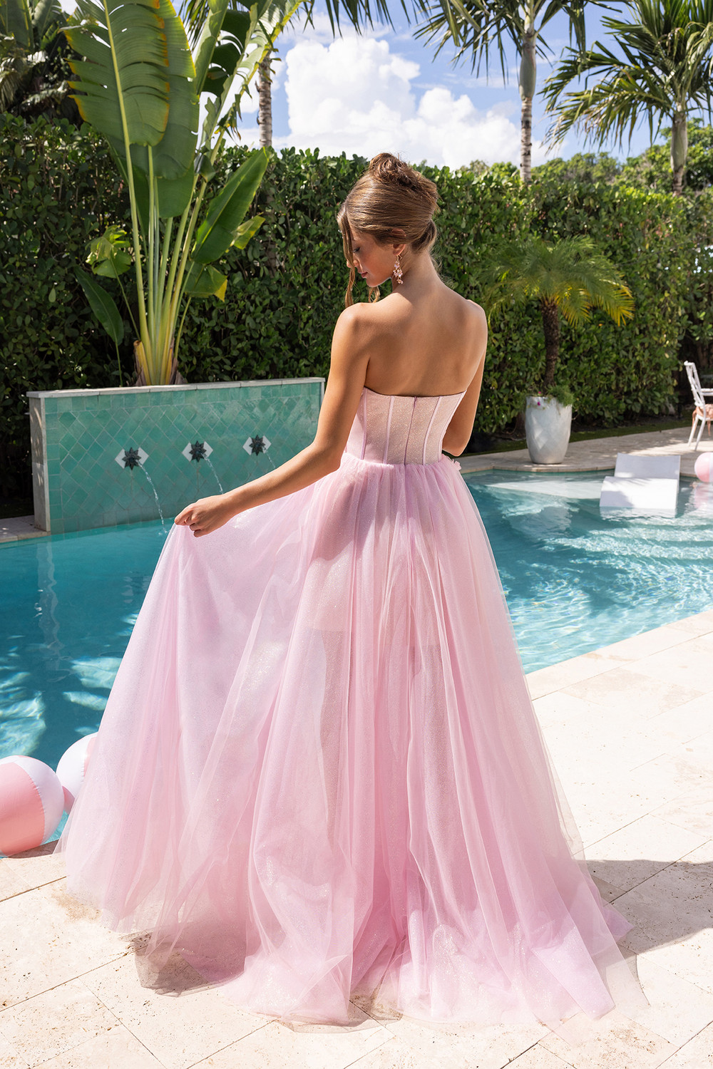 Portia and Scarlett PS26078 Tulle Sweetheart Strapless Dress