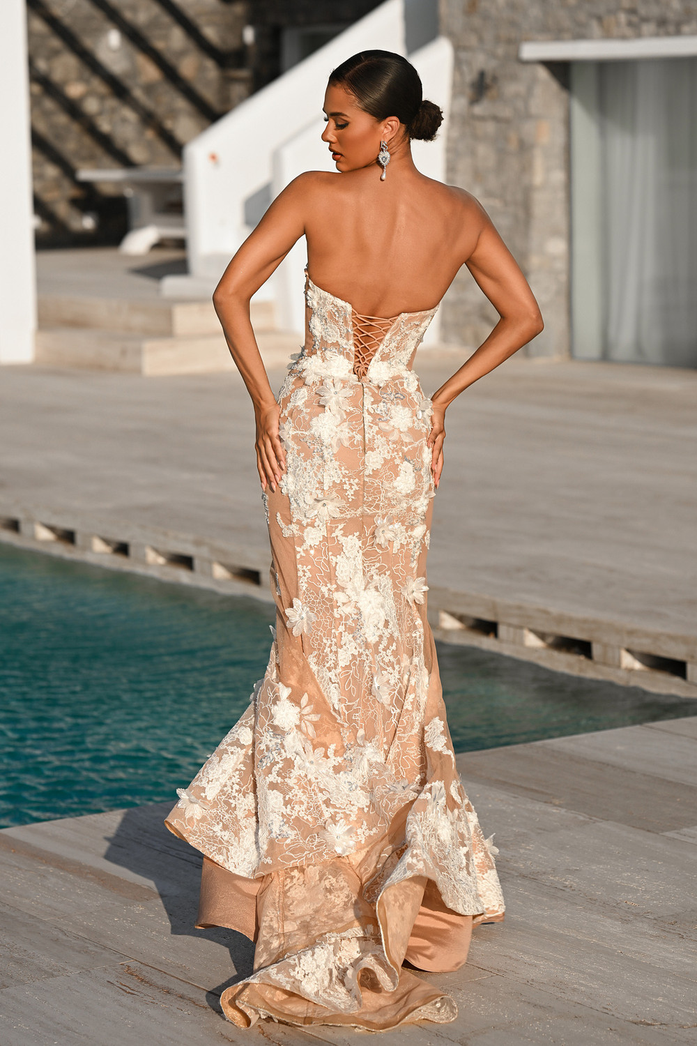 Portia and Scarlett PS26248 Lace Sweetheart Strapless Dress