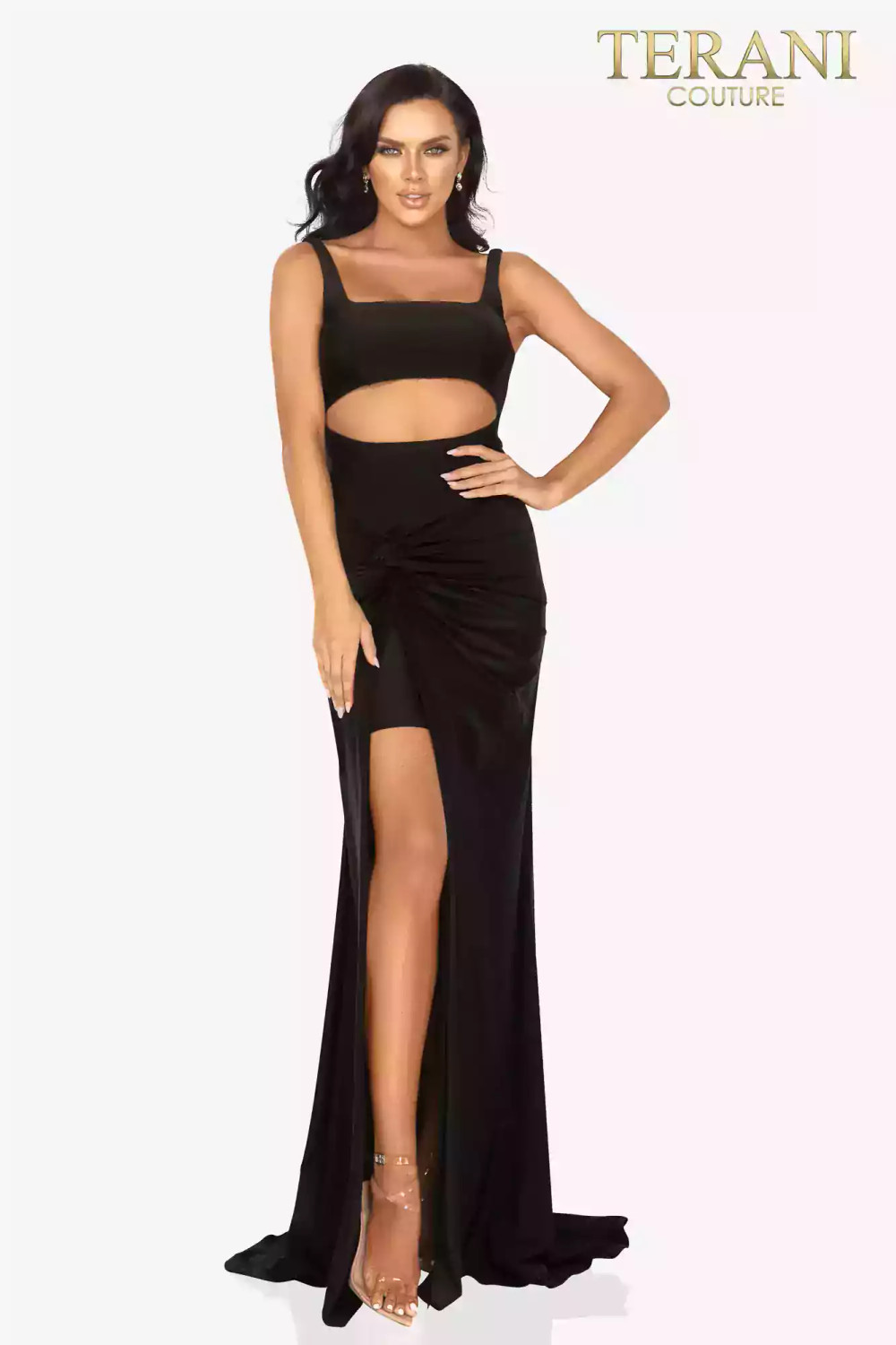 Terani Couture 2011P1061 Jessica Jersey Cut-out Prom Dress Terani Couture 2011P1061 Jessica Jersey Cut-out Prom Dress