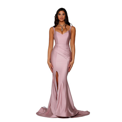Portia and Scarlett PS6339 Lycra Sweetheart Neck Long Dress