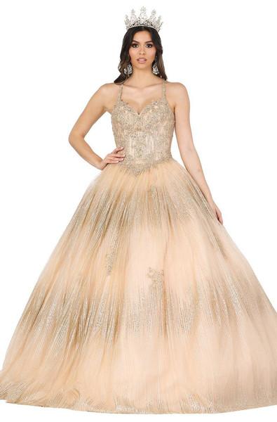 Dancing Queen DQ-1442 Quinceanera Long Dress