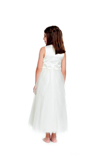 Bari Jay F0120 Satin Mikado Round Neckline Gown Bari Jay F0120 Satin Mikado Round Neckline Gown