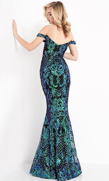 JVN by Jovani JVN04515 Embellished Off Shoulder Gown
