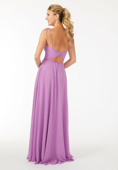 Morilee Bridesmaid 21705 Chiffon Front Slit Long Dress