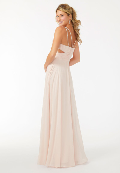 Morilee Bridesmaid 21702 Chiffon Wrapped Cutout Dress