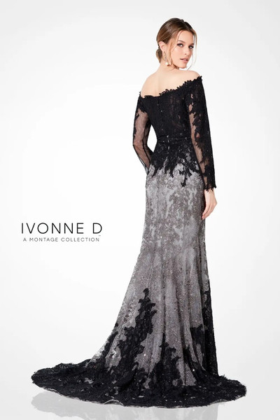 Ivonne D by Mon Cheri 220D30 Off Shoulder Long Sleeves Dress Ivonne D by Mon Cheri 220D30 Off Shoulder Long Sleeves Dress