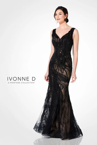 Ivonne D by Mon Cheri 220D36 Sleeveless Embroidered Gown Ivonne D by Mon Cheri 220D36 Sleeveless Embroidered Gown