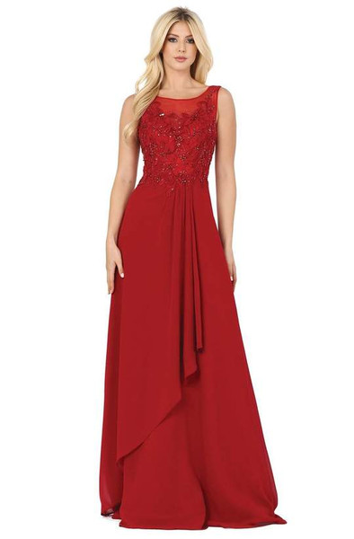 Dancing Queen 2953 Sleeveless Embellished Bateau Dress