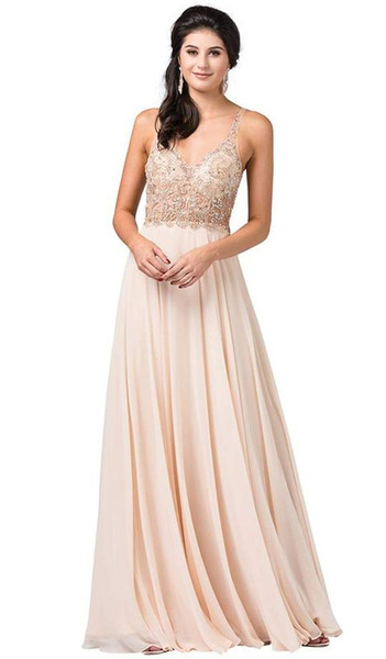 Dancing Queen 2513 Beaded Embellished Illusion Bodice Gown