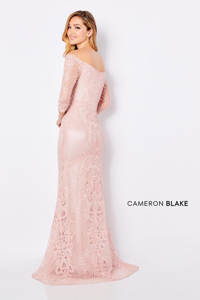 Cameron Blake by Mon Cheri 221688 Sleeves Corded Lace Gown