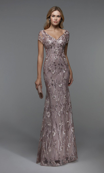 Alyce Paris 27533 Illusion Neck Fit N Flare Long Dress Alyce Paris 27533 Illusion Neck Fit N Flare Long Dress