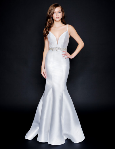Nina Canacci 2318 Sleeveless Long Mermaid Prom Pageant Gown